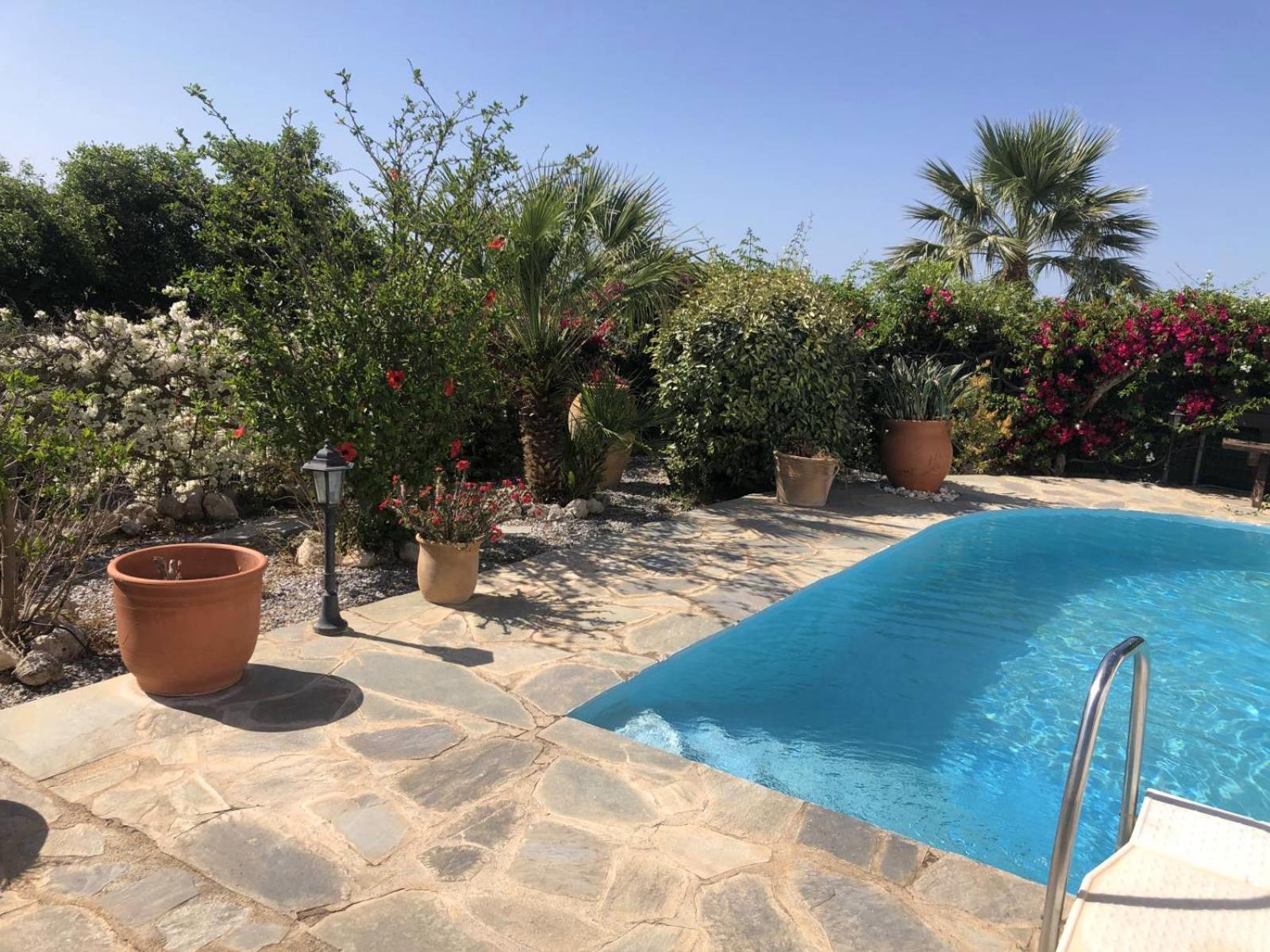 Gemuetliche Villa Mailin Priv. Pool Schoene Aussicht Skouloufia Luaran gambar
