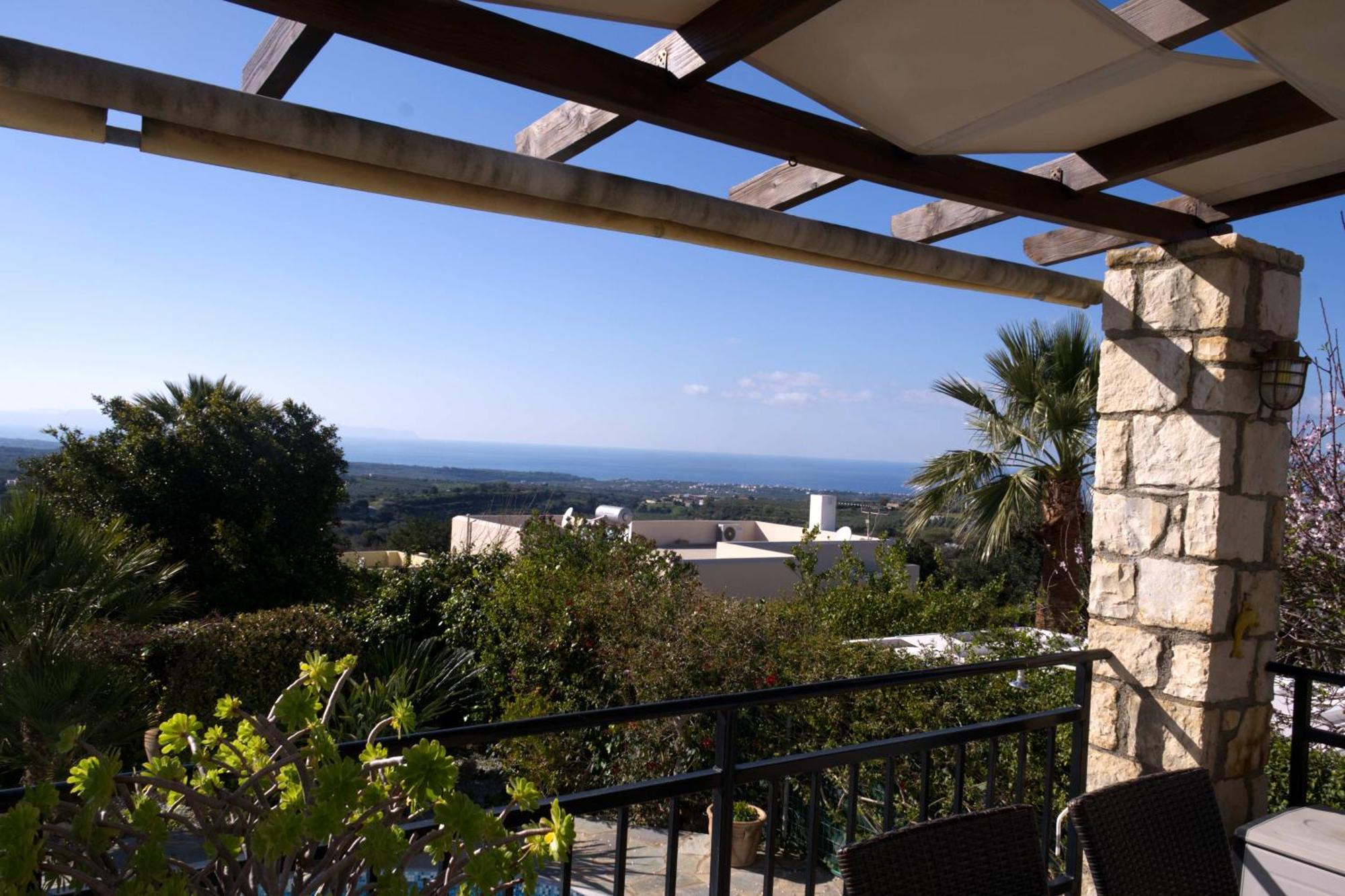 Gemuetliche Villa Mailin Priv. Pool Schoene Aussicht Skouloufia Luaran gambar